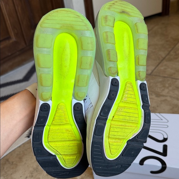 Nike Air Max 270 White with Neon Accents - Picture 6 of 6